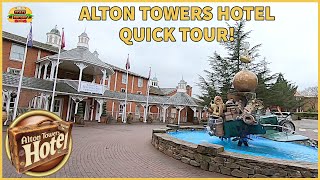 Alton Towers Hotel Quick Tour! Room Tour, Arcade, Crazy Golf!
