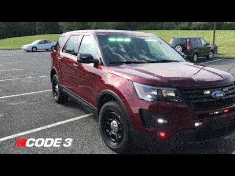 Police Interceptor Utility Outfitted with Code 3 Lights