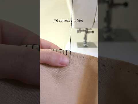 10 stitches you need to know #6 how to sew a blanket stitch #sewing #handstitch #blanketstitch