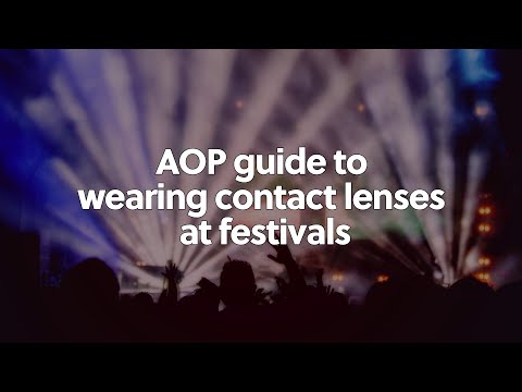 Contact lenses at festivals