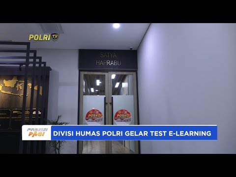 DIVISI HUMAS POLRI GELAR PRE DAN POST TEST E-LEARNING