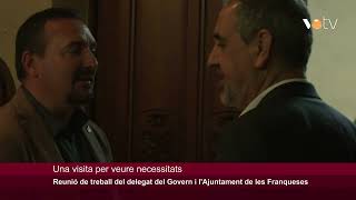 VOTV - ReuniÃ³ de treball del delegat del Govern i l'Ajuntament de les Franqueses