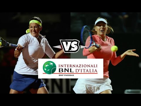 Sharapova vs Azarenka ● 2015 Rome (QF) Highlights