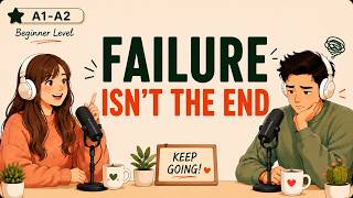 Learn English Through Real Conversations | Why Failure Makes You Stronger (A1–A2)