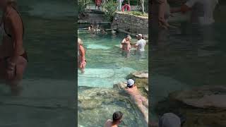 Magic Of The Pamukkale turkey Swimming Pool -Nice Day #pamukkale #cleopatra #pool