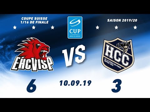 10.09.2019 - 1/16 de Finale de la Coupe Suisse / EHC Viège - HC La Chaux de Fonds (6-3)