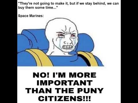 The Virgin Space Marine vs the CHAD Ogryn | Warhammer 40k meme dub