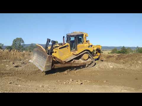 Cat D8T Ripping hard rock