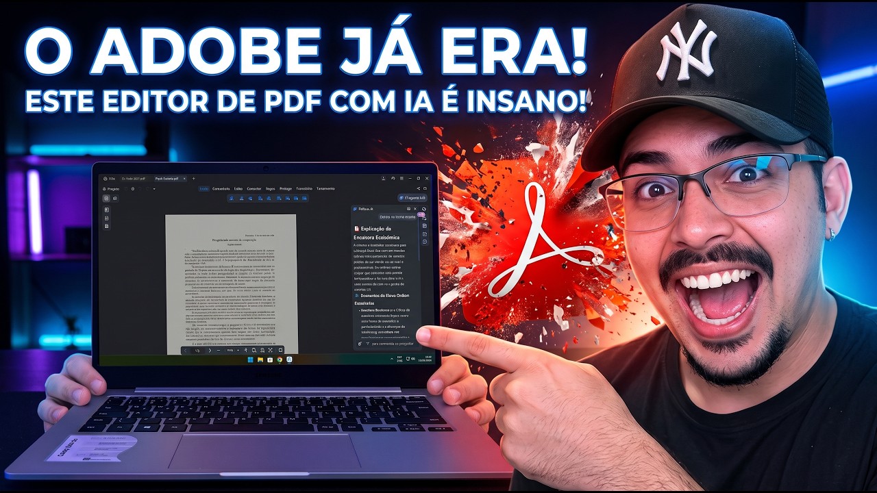 Alternativa ao Adobe Acrobat grátis: Esse Editor de PDF com IA é INCRÍVEL!