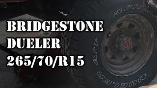 Bridgestone Dueler AT 265/70/R15 on Toyota Hilux LN109