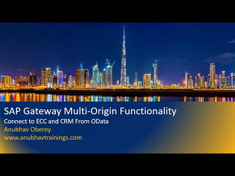 SAP Gateway OData Multi Origin Functionality | SAP OData training | Create OData service from ABAP