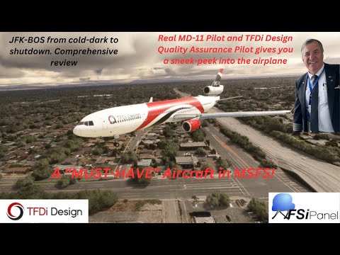 Ex-MD-11 Pilot and TFDI Quality Assurance member flies a comprehensive flight. Buy this add-on.