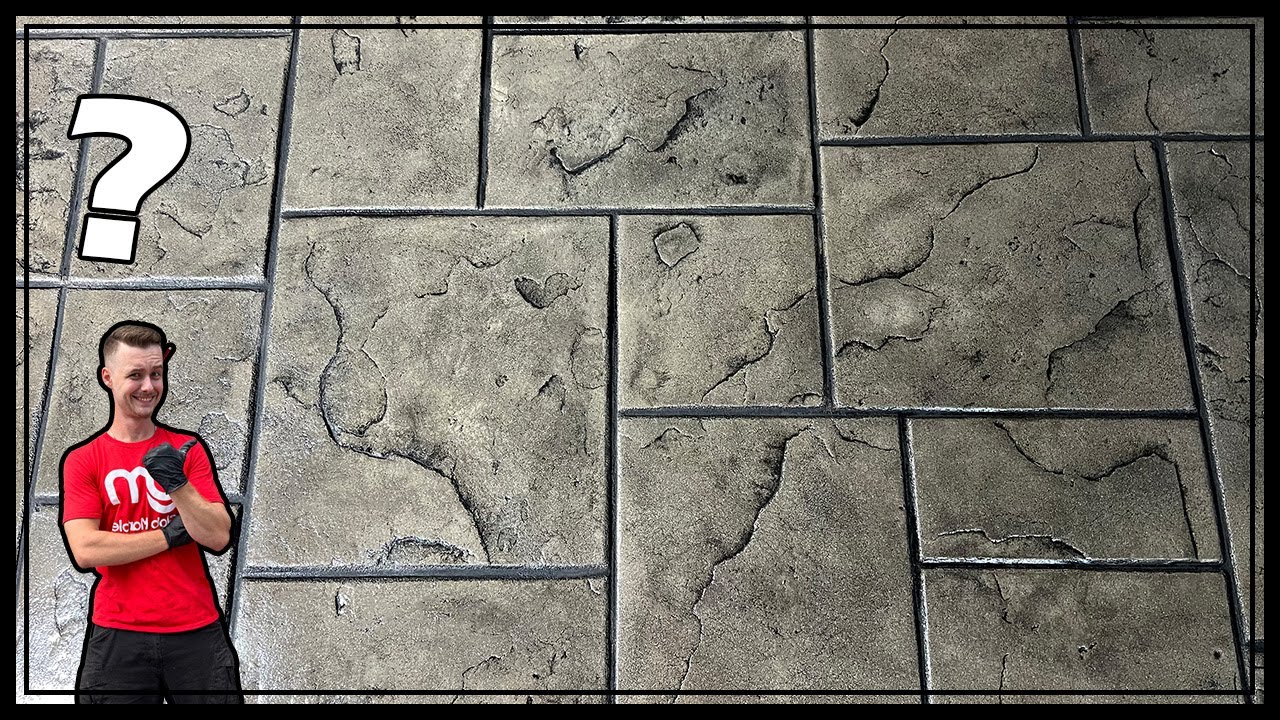 SM 3003 Concrete Stamp Demo. Magnet Finish