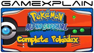 Pokémon Alpha Sapphire - 100% Complete Pokédex (3DS)