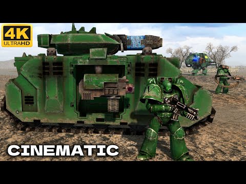 DARK ANGELS vs BLACK LEGION - Men of War: Warhammer 40k Mod (4K, Cinematic)