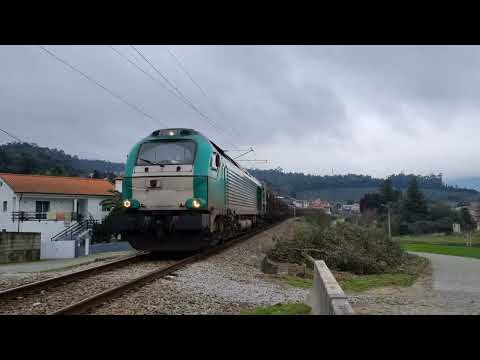 Comboio Especial nº 92206 Captrain/Ibercargo 5038 Silva Linha do Minho