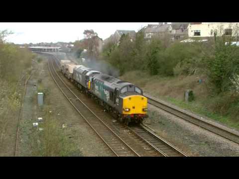 Llandudno Junction 15.4.2016 - DRS 37610 & 57003 flask train - Class 37 57