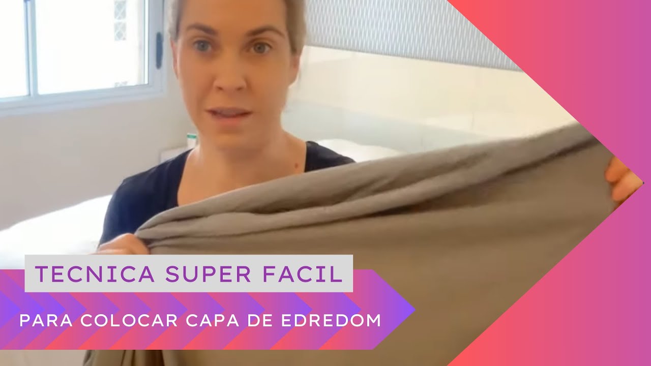 Técnica súper fácil para colocar capa de edredom