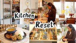Kitchen & Pantry Reset I Spice Organization I Back to Routine I Veg Lunch Thali