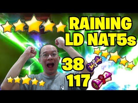 Summoners War - CRAZY LD NAT5S!!! INSANE AMOUNT OF LD LIGHTNINGS from 117 SCROLLS!!!