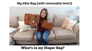 My Elkie Diaper Bag Review! (with removable liner!)
