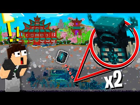 Existem 2 CIDADES ANCESTRAL debaixo  da BASE! - Minecraft Hardcore