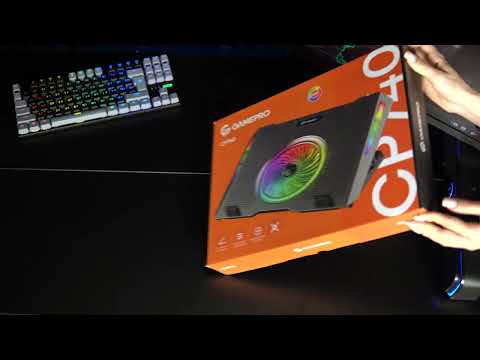 Підставка для ноутбука GAMEPRO CP740 з охолодженням, Чорний Підставка для ноутбука GAMEPRO CP740 з охолодженням, Чорний