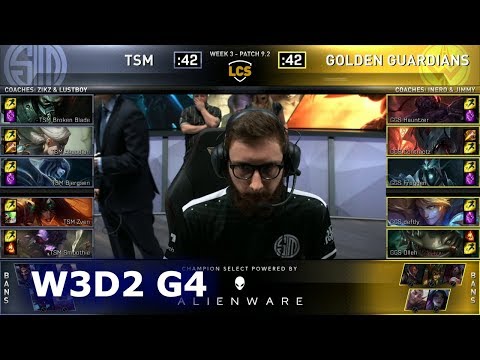 TSM vs GGS | Week 3 Day 2 S9 LCS Spring 2019 | TSM vs Golden Guardians W3D2