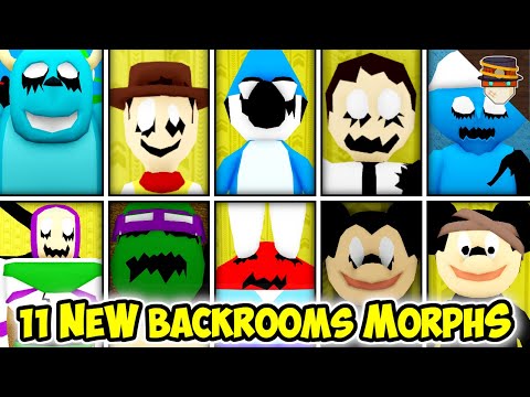 [UPDATE] How to get ALL 11 NEW BACKROOMS MORPHS in Backrooms Morphs | Roblox