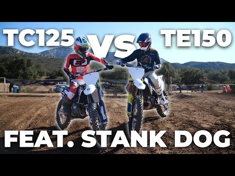I Ride & Review Stank Dog's Supercross Bike // Husqvarna TC125 vs. TE150i