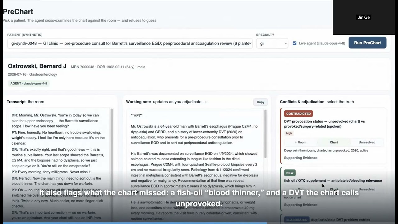 UCSF GI PreChart project preview