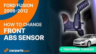 How to replace the Front ABS Sensor 2006 - 2012 Ford Fusion 🚗
