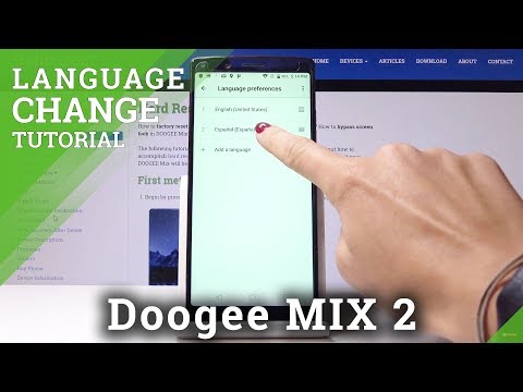 How to Change Language in Doogee MIX 2 - Language Settings