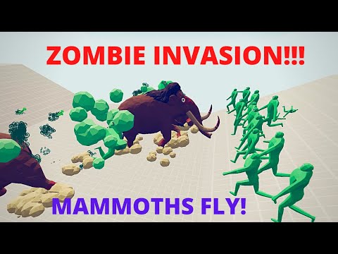 TABS - INSANE ZOMBIE INVASION EVEN THE MAMMOTHS CAN'T STOP in Totally Accurate Battle Simulator