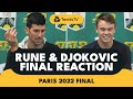 Holger Rune & Novak Djokovic React to Epic Paris 2022 Final ?