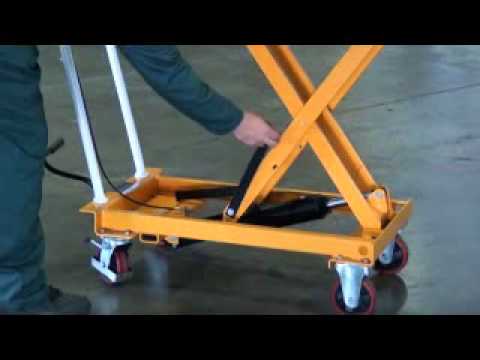 Hydraulic material hnadling trolleys