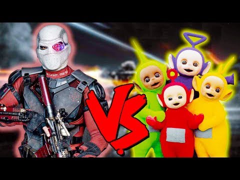 Deadshot Vs Teletubbies Apocalypse - Epic Battle - Injustice 2 Costume Skin Mod