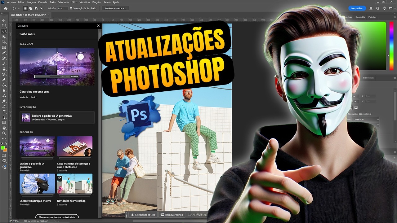 🤖 A INTELIGÊNCIA ARTIFICIAL CHEGOU NO PHOTOSHOP