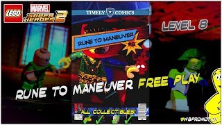 Lego Marvel Superheroes 2: Level 8 / Rune to Maneuver FREE PLAY (All Collectibles) - HTG