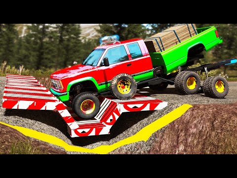 Cars vs Upside Down Speed Bumps #91 | BeamNG.DRIVE