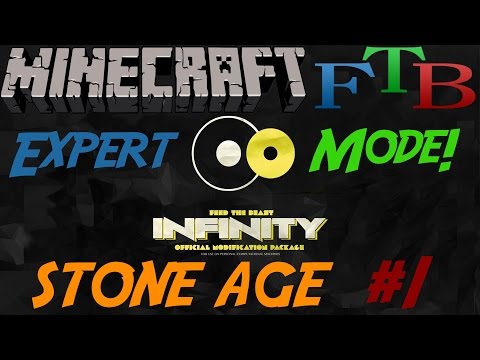 Minecraft Mods - FTB Infinity Expert Mode #1 - The Stone Age
