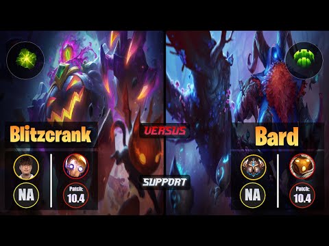 CoreJJ BLITZCRANK (Support) [Aftershock] VS BARD - Challenger NA Patch 10.4