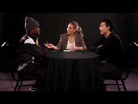 Commey and Lopez together promising their fight will be Fight of the Year!