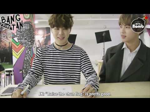 [ENG] 160918 BOMB: Jimin makes a quatrain with Jin & JK