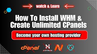 Web Hosts Hate This!! Learn the Secret to Creating Unlimited cPanels with WHM in