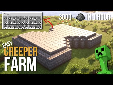 Minecraft Easy Creeper Farm | 1500+ Gunpowder Per Hour - 1.21