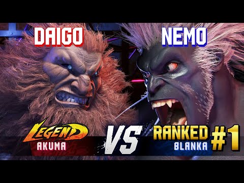 SF6 ▰ DAIGO (Akuma) vs NEMO (#1 Ranked Blanka) ▰ High Level Gameplay