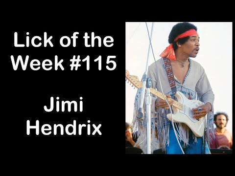 Lick of the Week #115 (Jimi Hendrix Minor Pentatonic Run)