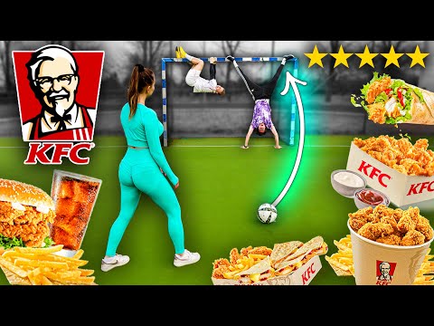 YOU DON'T SCORE = YOU EAT KFC 🍗 - Penalty Shootout | JUSTEK FREESTYLE