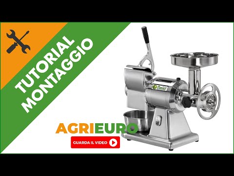 Tritacarne elettrico FIMAR TC22T Gruppo macinazione acciaio inox- monofase: montaggio